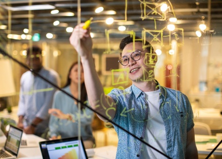 Global HR manager explaining work visas in Eswatini to colleagues