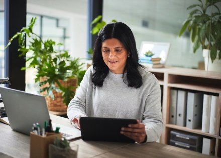 HR manager researching payroll security best practices