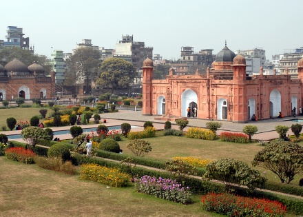 Sprawling view of Lalbagh Fort in Dhaka Bangladesh