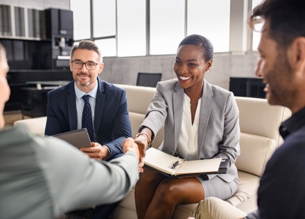 Global HR team discussing how to hire in Peru