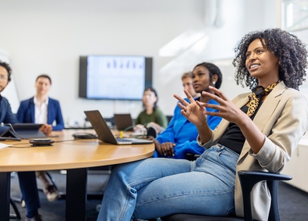 Global HR team meeting to discuss how to hire in Kazakhstan