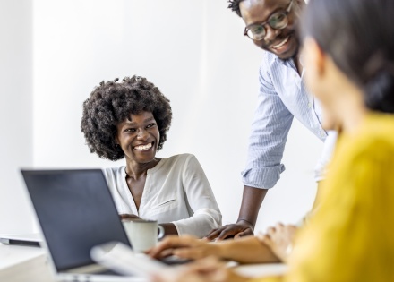 Global HR team discussing how to hire in Jamaica