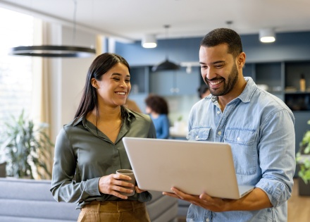 HR team members talking about how to hire in Afghanistan