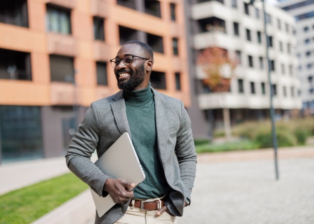 Businessman thinking about the uses of EORs for different industries.