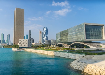 Skyline in Manama Bahrain