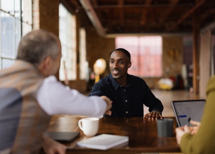 Global HR team meeting to discuss business culture in South Africa