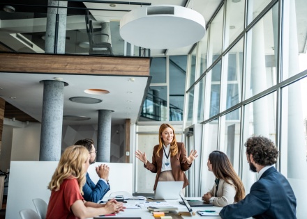 Global HR team meeting to discuss the work culture in Madagascar