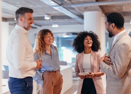 Global HR managers discussing business culture in Mongolia