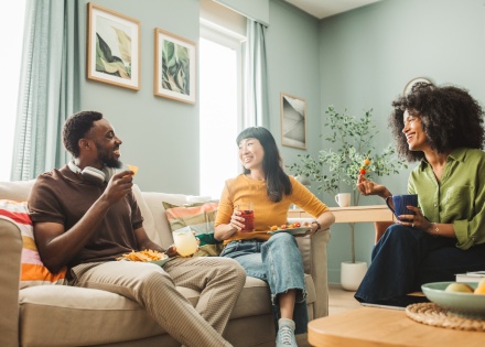 Friends relaxing together during Uganda’s public holidays