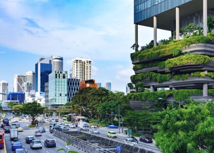 streets of the city of singapore