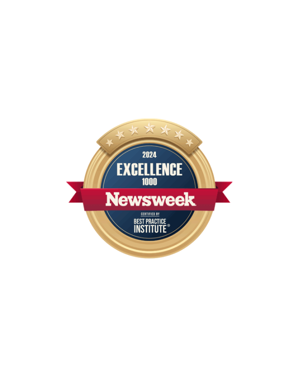 Pebl Newsweek Excellence Award Badge.