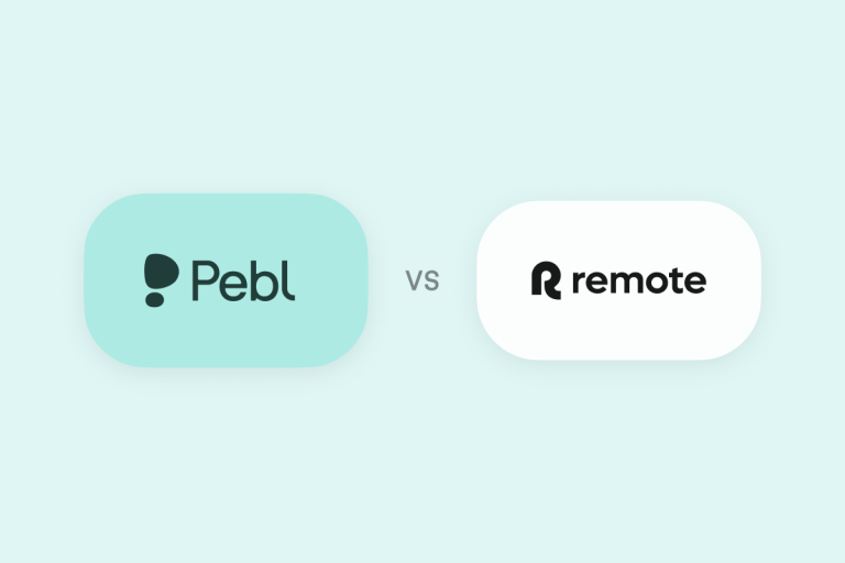 Chat bubbles Pebl vs. Remote with company logos in each.