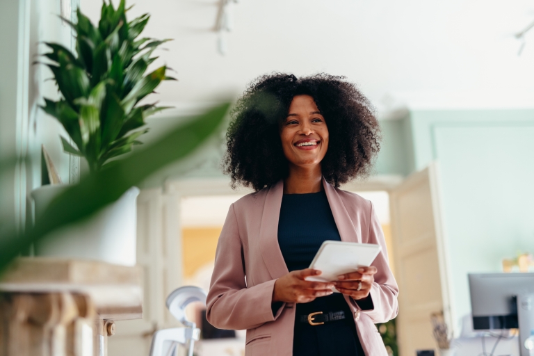 HR manager creating an employee handbook for remote teams