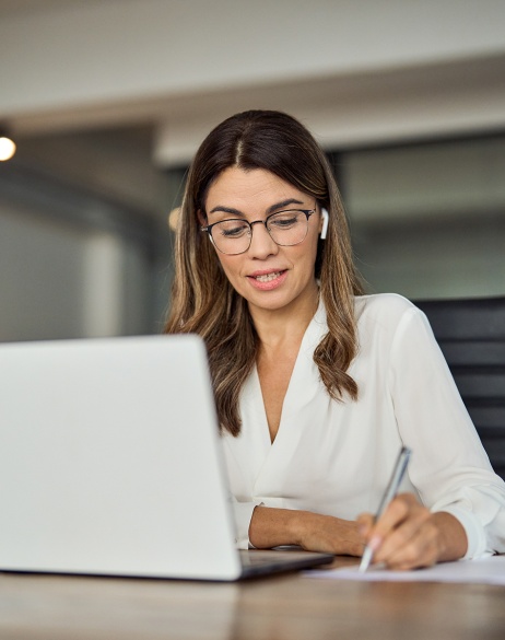 No Distractions - Woman laptop