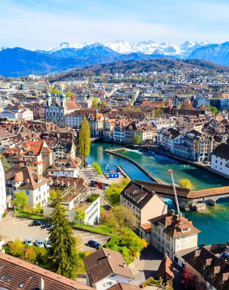 Scenic view of Switzerland