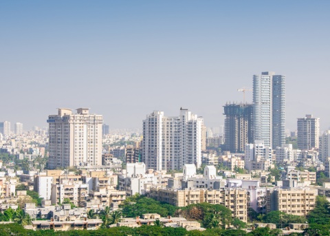 Skyline in Mumbai India