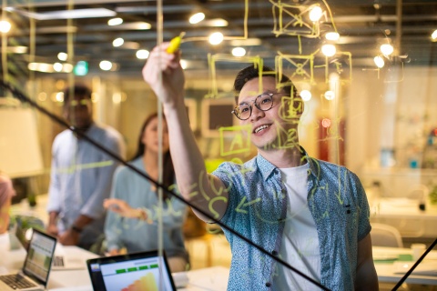 Global HR manager explaining work visas in Eswatini to colleagues