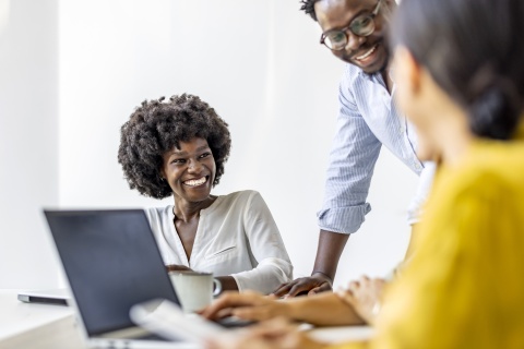 Global HR team discussing how to hire in Jamaica