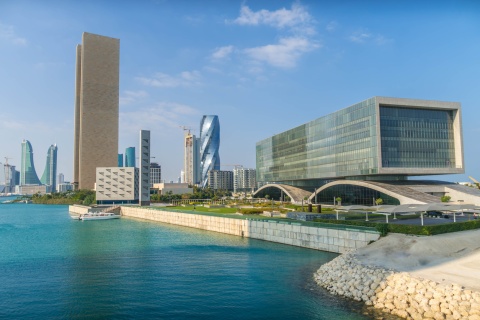 Skyline in Manama Bahrain
