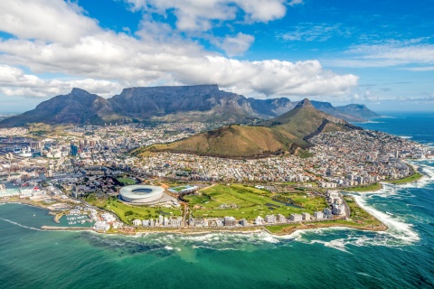 Cape Town and the Apostles in South Africa