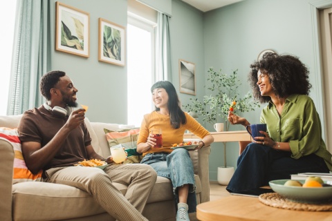 Friends relaxing together during Uganda’s public holidays